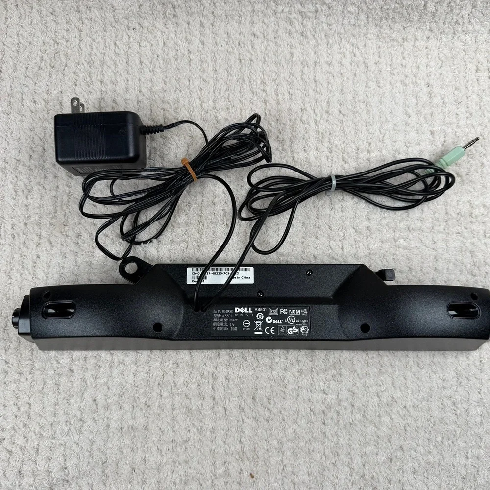 Dell AS501 Sound Bar Speaker for Dell 1707 1708 1907 1908 LCD Monitor Tested